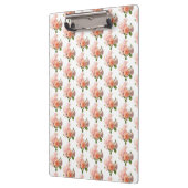 Elegante Rose Design Moderne trendige Vorlage Klemmbrett (Links)