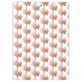 Elegante Rose Design Moderne trendige Vorlage Klemmbrett (Rückseite)