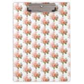 Elegante Rose Design Moderne trendige Vorlage Klemmbrett (Vorderseite)