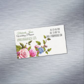 Elegante Rose Designer Planer Florist Magnetische Visitenkarte (Beispiel)