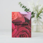 Elegante Rose Erinnerung Postkarte (Stehend Vorderseite)