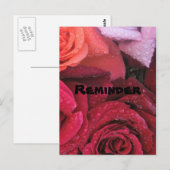 Elegante Rose Erinnerung Postkarte (Vorne/Hinten)