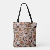 Elegante Rose Fall Ernte und Kuhschädel Tasche (Rückseite)