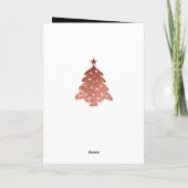 Elegante Rose Feiertagskarte (Rückseite)