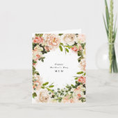 Elegante Rose Floral Romance Foto Muttertag Karte (Vorderseite)