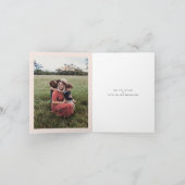 Elegante Rose Floral Romance Foto Muttertag Karte (Innenseite)