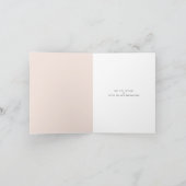 Elegante Rose floralromantischer Muttertag Karte (Innenseite)