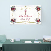 Elegante Rose Florenz Banner (Messeveranstaltung)