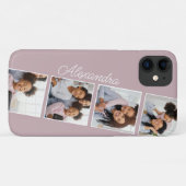 Elegante Rose Foto Collage Case-Mate iPhone Fall Hülle (Rückseite (Horizontal))