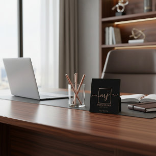 Elegante Rose Fotoplatte