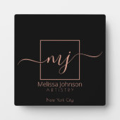 Elegante Rose Fotoplatte (Vorderseite)