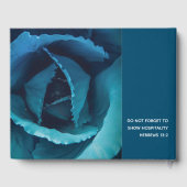 Elegante ROSE Gästebuch (Rückseite)
