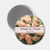 ELEGANTE ROSE GASTGESCHENK HOCHZEIT MAGNET (Vorderseite/Rückseite)