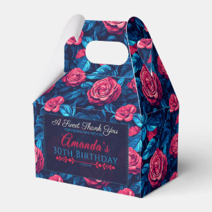Elegante Rose Geburtstag Gefallen Box für Danke Ge Geschenkschachtel