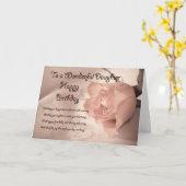 Elegante Rose Geburtstagskarte für Tochter Karte (Gelbe Blume)