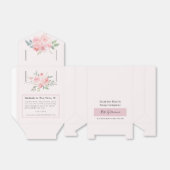 Elegante Rose Geranium Handgefertigte Seifenfavori Geschenkschachtel (Ungefaltet)