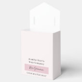 Elegante Rose Geranium Handgefertigte Seifenfavori Geschenkschachtel (Geöffnet)