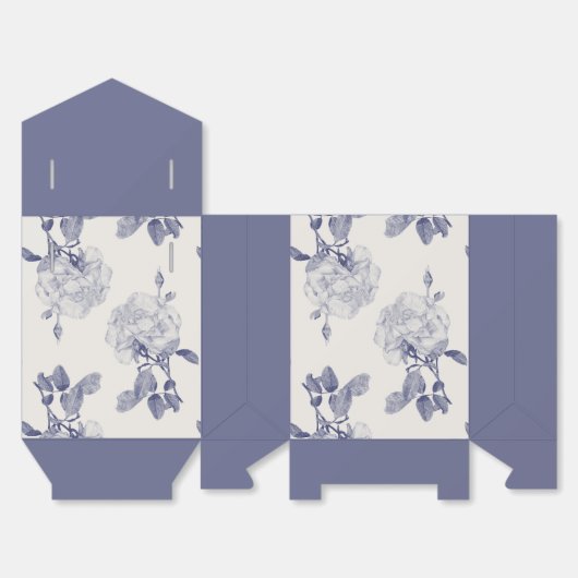 Elegante Rose Geschenkschachtel (Ungefaltet)