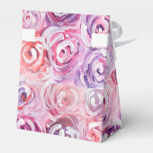 Elegante Rose Geschenkschachtel (Rückseite)
