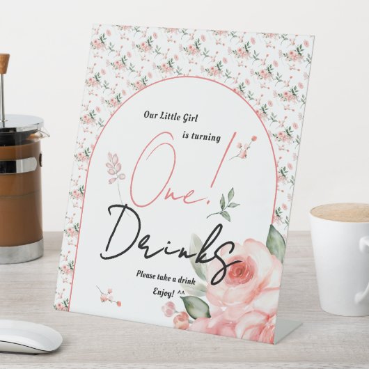 Elegante Rose Girl Sockelschild (In Situ)