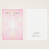 Elegante Rose Glow Earring Display Card (Vorne & Hinten)