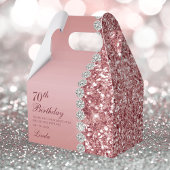 Elegante Rose Gold 70. Geburtstag Geschenkschachtel