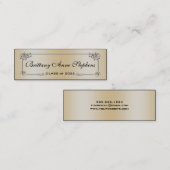 Elegante Rose Gold Abschluss Namenskarte einfügen (Vorne/Hinten)