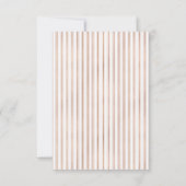 Elegante Rose Gold Ananas Hochzeit RSVP (Rückseite)