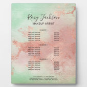 Elegante Rose Gold Aquarell Fotoplatte (Vorderseite)