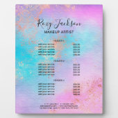 Elegante Rose Gold Aquarell Fotoplatte (Vorderseite)