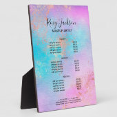 Elegante Rose Gold Aquarell Fotoplatte (Seite)