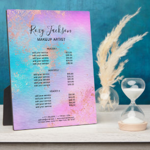 Elegante Rose Gold Aquarell Fotoplatte