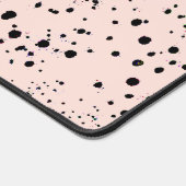 Elegante Rose Gold auf Black Mouse Pad Schreibtischunterlage (Ecke)