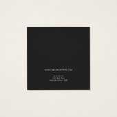 Elegante Rose Gold auf Karkohlevorratsanzeigekarte (Rückseite)