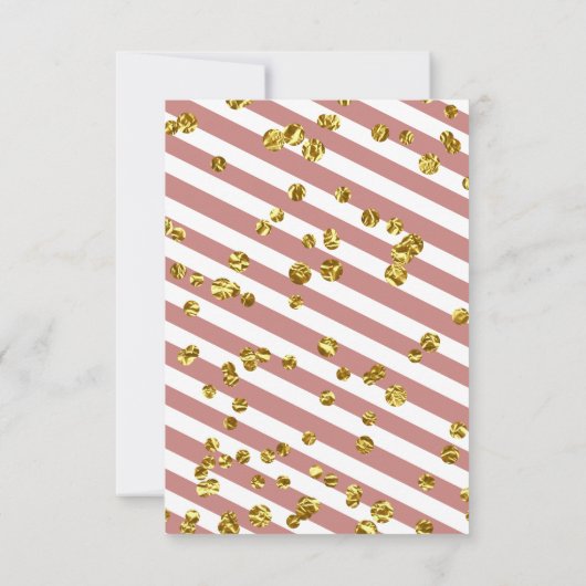 Elegante Rose Gold Beerdigung Dankeschön Karte (Rückseite)