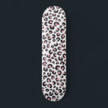 Elegante Rose Gold Black Leopard Animal Print Skateboard<br><div class="desc">Stilvolle Rose Gold und schwarze Glitzer Leoparden,  Gepard-Tier-Druck luxuriöse Muster,  mit einer Mischung aus schwarz und rosa glänzenden glänzenden Tier-Print-Trend-Design,  auf einem soliden weißen Hintergrund. Ein Glam,  mädchenhafte Illustration,  mit Rose Rosa und Schwarz Töne Wildkatze,  Tiere drucken schöne Bild.</div>