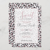 Elegante Rose Gold Black Leopard Muster (Vorne/Hinten)