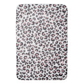 Elegante Rose Gold Black Leopard Muster Badematte (Vorderseite Vertikal)