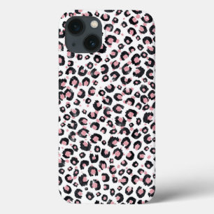 Elegante Rose Gold Black Leopard Muster Case-Mate iPhone Hülle