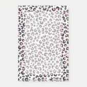 Elegante Rose Gold Black Leopard Muster Post-it Klebezettel (Vorderseite)