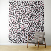 Elegante Rose Gold Black Leopard Muster Wandteppich (Beispiel)