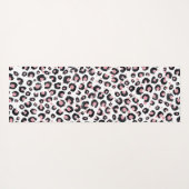 Elegante Rose Gold Black Leopard Muster Yogamatte (Rückseite (Horizontal))