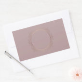 Elegante Rose Gold Blank Template hinzufügen Rechteckiger Aufkleber (Umschlag)