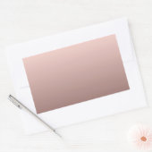 Elegante Rose Gold Blank Template hinzufügen Rechteckiger Aufkleber (Umschlag)