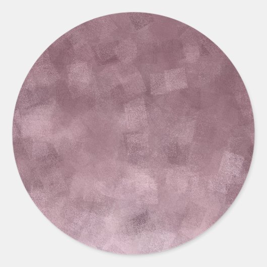 Elegante Rose Gold Blank Template hinzufügen Runder Aufkleber (Vorderseite)