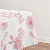 Elegante Rose Gold Blume Weiß Botanisch Tischdecke (Beispiel)