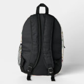 Elegante Rose Gold Blumen Ästhetik Campus Rucksack (Rückseite)