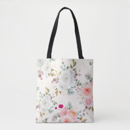 Elegante Rose-Gold-Blumen-Botanik-Tasche im ästhet Tasche