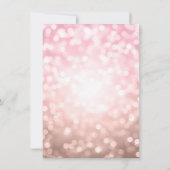 Elegante Rose Gold Blush Sweet 16 Einladung (Rückseite)