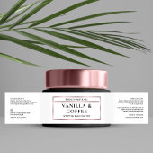 Elegante Rose Gold Body Butter Jar Wrapper Label Wasserflaschenetikett